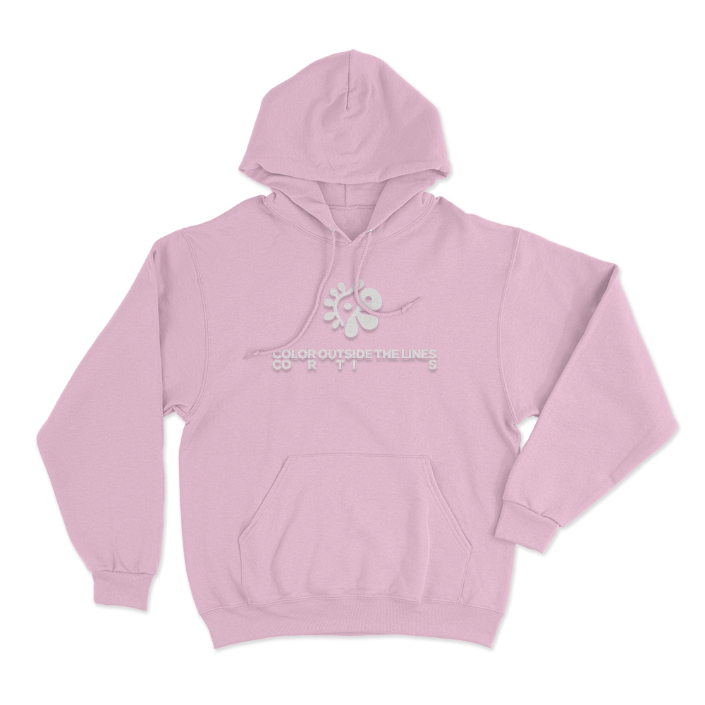 Color Outside The Lines Unisex Hoodie Pink Color Outside The Lines Unisex Hoodie Pink