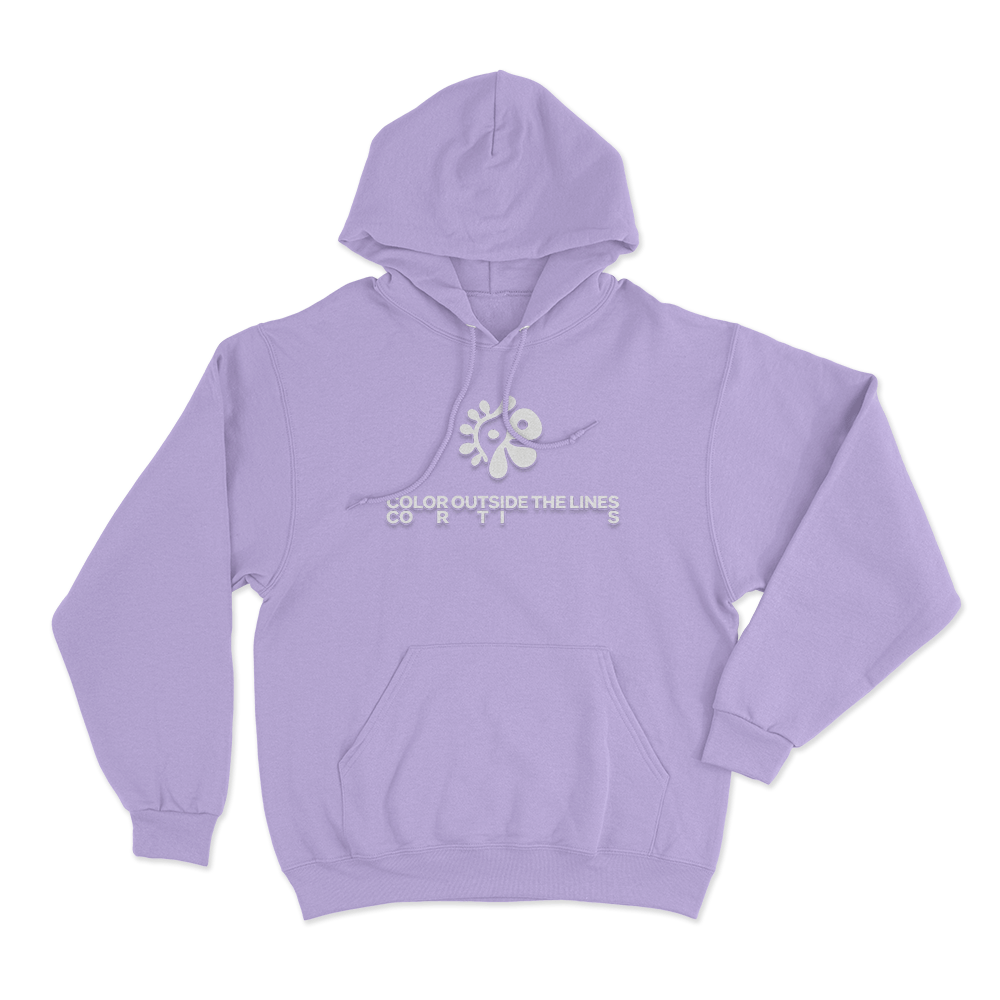 Color Outside The Lines Unisex Hoodie Purple Color Outside The Lines Unisex Hoodie Purple